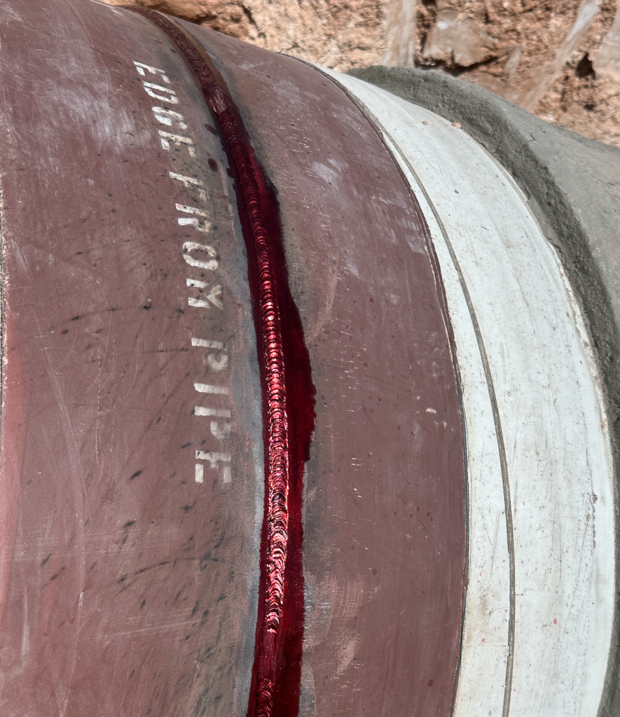 Visible Type 2 Dye Penetrant Testing by Industrial Welding Inspection