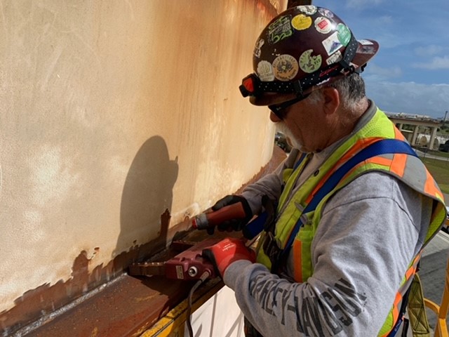 Magnetic Particle Testing on a AWWA D100 Tank by Industrial Welding Inspection